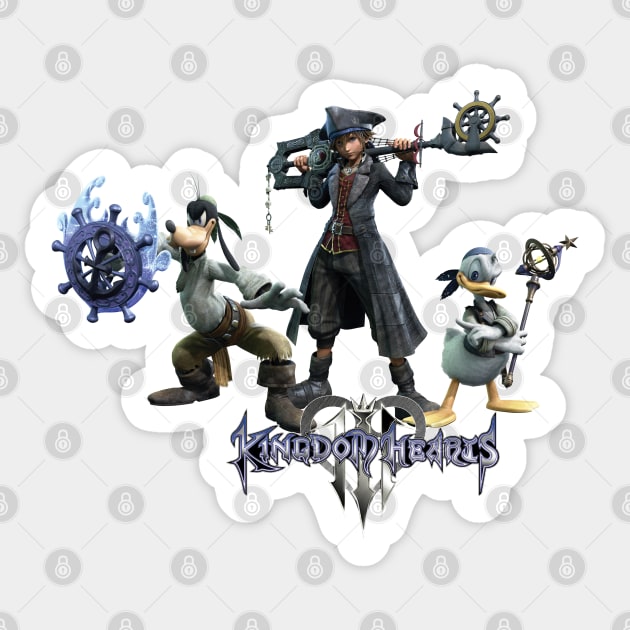 Kingdom Hearts III - Pirates of the Caribbean Sticker by Nykos